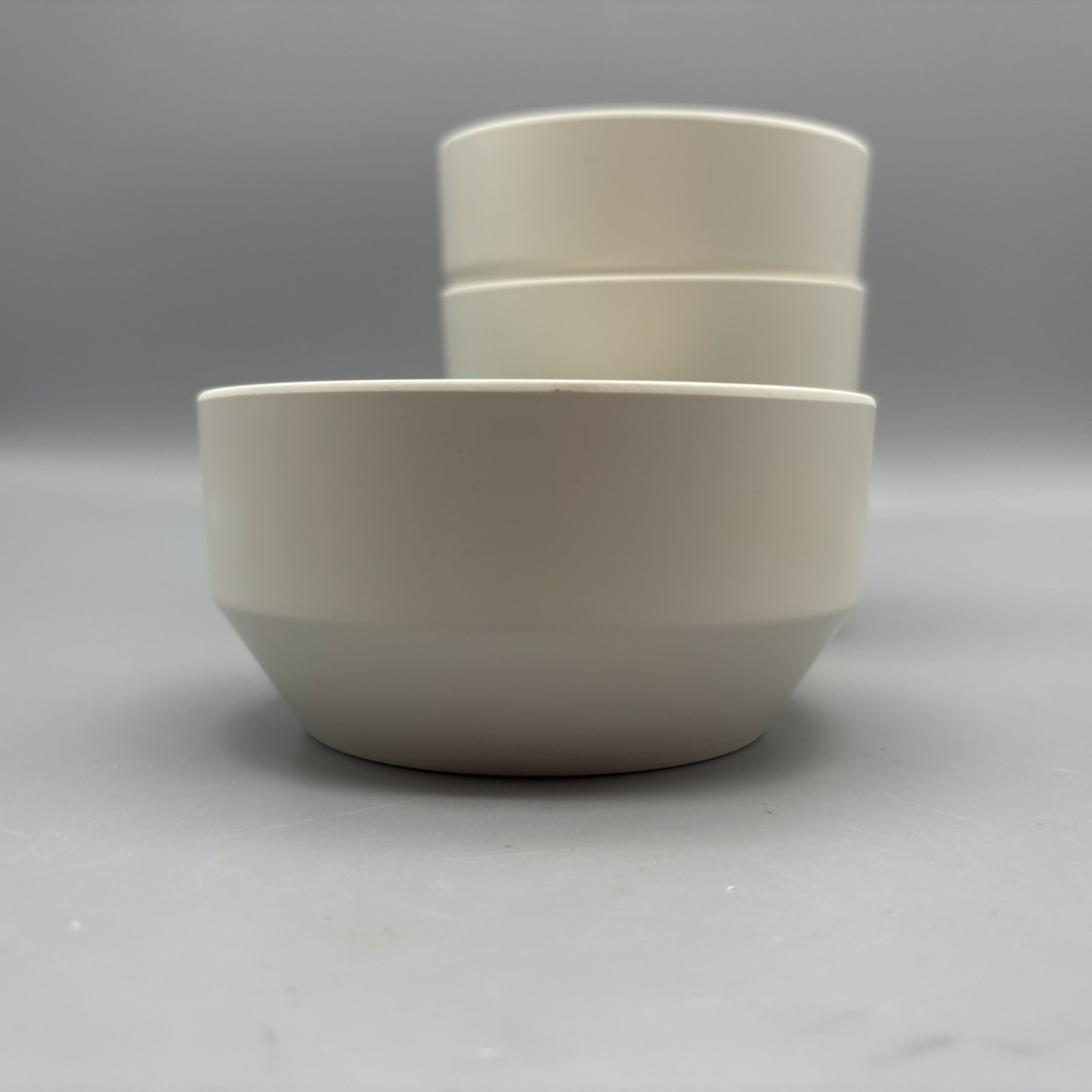 West Elm Aaron Probyn Melamine Neutral Beige Cereal Salad Soup Bowls Set of 4